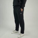 Essential Cotton Joggers wide legs - Black